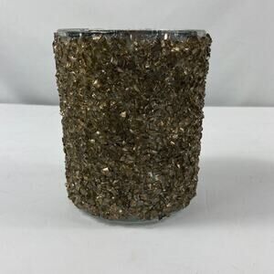 Boutique Gold Crackle Texture Decor Vase